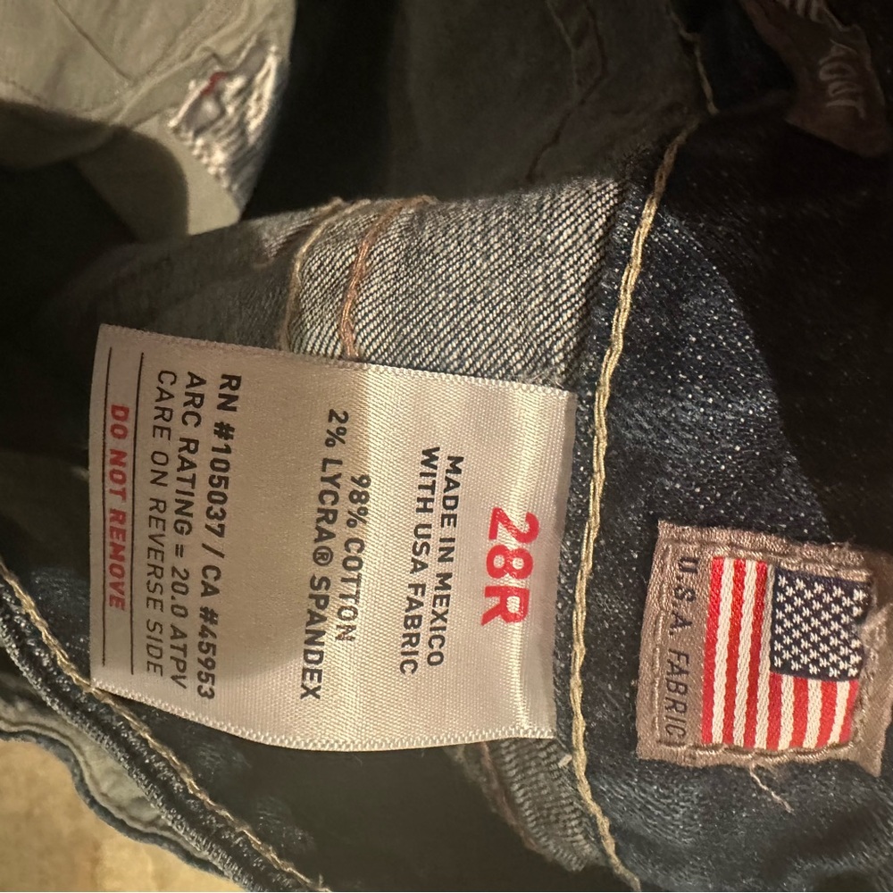 Ariat FR Dark Blue Boot Cut Jeans - Picture 6 of 6
